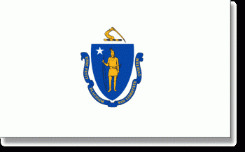 5x8' Massachusetts State Flag - Polyester