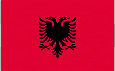 5x8' Albania Nylon Flag