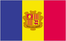 2x3' Andorra Nylon Flag