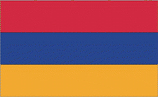 4x6" Armenia Rayon Mounted Flag