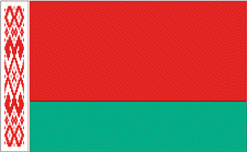 4x6" Belarus Rayon Mounted Flag