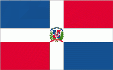 2x3' Dominican Republic Nylon Flag
