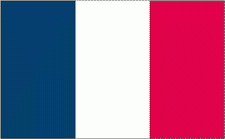 5x8' France Nylon Flag