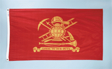 3x5' Firefighter Loyal Flag - Nylon