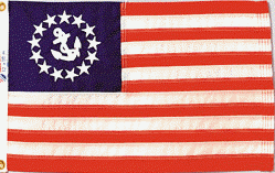 12x18" US Yacht Ensign Flag - Nylon