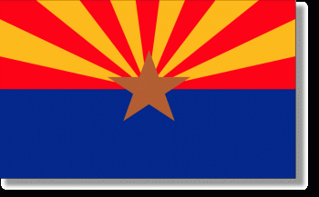 Arizona Stick Flag - Rayon - 4x6"