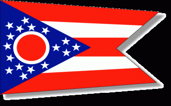 Ohio Stick Flag - Rayon - 4x6"