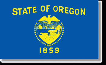 Oregon Stick Flag - Rayon - 8x12"