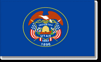 Utah Stick Flag - Rayon - 4x6"