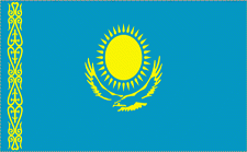 2x3' Kazakhstan Nylon Flag