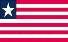 2x3' Liberia Nylon Flag
