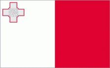 2x3' Malta Nylon Flag