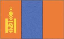 2x3' Mongolia Nylon Flag