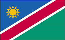 2x3' Namibia Nylon Flag