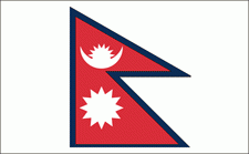 3x5' Nepal Nylon Flag