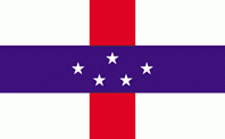 4x6" Netherlands Antilles Rayon Mounted Flag