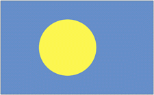 2x3' Palau Nylon Flag