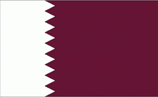 2x3' Qatar Nylon Flag