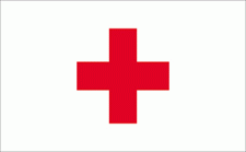3x5' Red Cross Nylon Flag