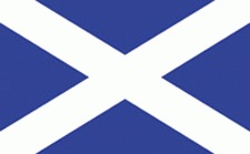 4x6" Scotland St. Andrew Rayon Mounted Flag