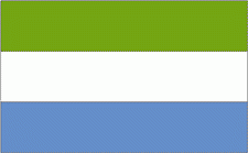 2x3' Sierra Leone Nylon Flag