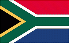 2x3' South Africa Nylon Flag