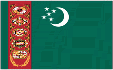 3x5' Turkmenistan Nylon Flag