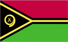 4x6" Vanuatu Rayon Mounted Flag