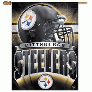 27x37" Pittsburgh Steelers Vertical Banner