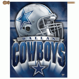 27x37" Dallas Cowboys Vertical Banner