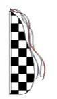 Checkered Flag Feather Dancer Kit - 13'
