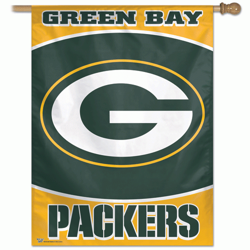 27x37" Green Bay Packers Vertical Banner