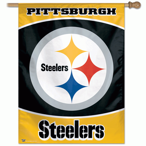 27x37" Pittsburgh Steelers Vertical Banner - 2
