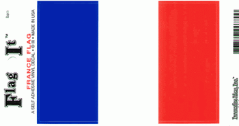 France Flag Decal - 3.25" x 5"