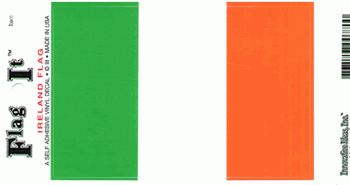 Ireland Flag Decal - 3.25" x 5"