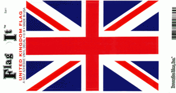 United Kingdom Flag Decal - 3.25" x 5"