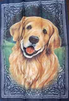 25" x 38" Golden Retriever Decorative Banner