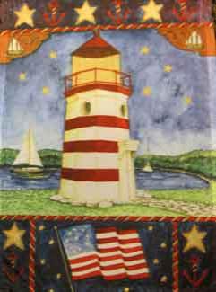 11" x 15" Lighthouse Decorative Garden Banner