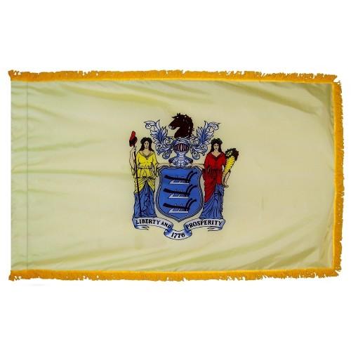 3x5' New Jersey State Flag - Nylon Indoor