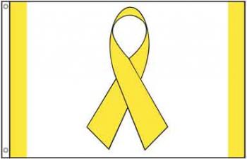 Yellow Ribbon Awareness Flag