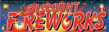 Discount Fireworks Vinyl Banner - 3' x 10' - FWKS104
