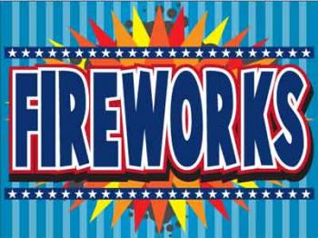 Fireworks Coroplast Yard Sign - 18" x 24" (KWFW)