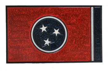 Tennessee Flag Epoxy Wall Art - 12" x 18"