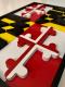 Maryland State Flag Sign - 12" x 18"