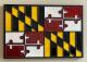 Maryland Flag Epoxy Wall Art - 12" x 17"